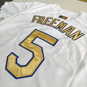 Los Angeles Dodgers Freddie Freeman White 2025 Gold Collection Limited Jersey